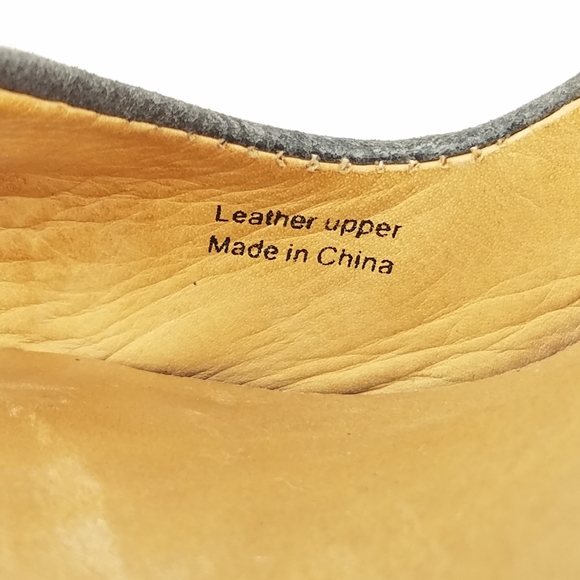 L.A.M.B. open-toe gray and blue suede heels sz 10 - Picture 7 of 8